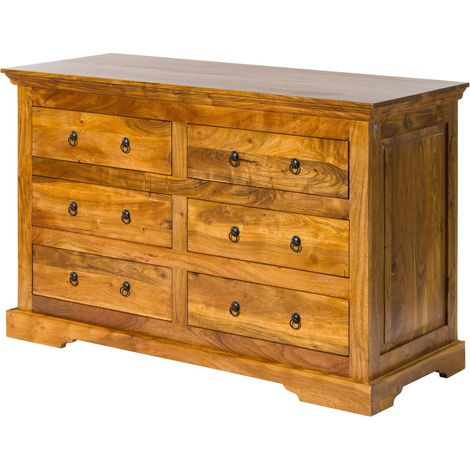 Kommode Akazie 145x58x90 honig lackiert OXFORD 0447 (1/4)