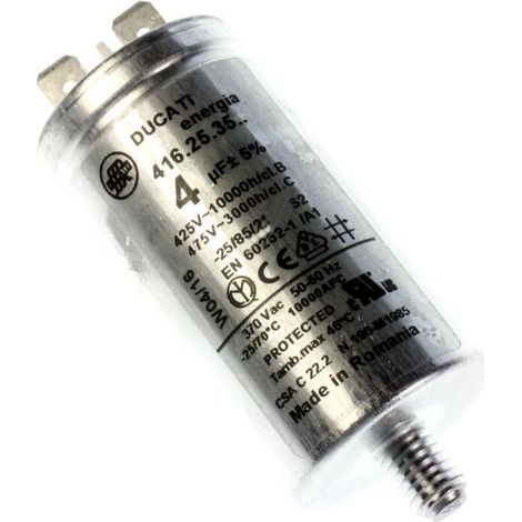 Condensateur moteur REP 11A 4MF 475V pour Sèche-linge ELECTROLUX 125641801