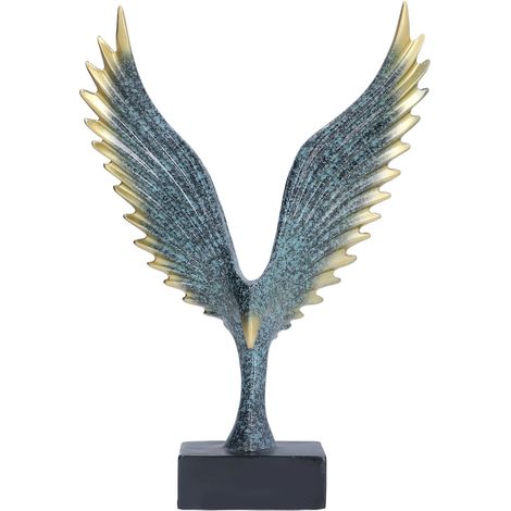 Nordique aile Statue résine Sculpture Statue ornements moderne salon décoration bureau abstrait artisanat (1/4)