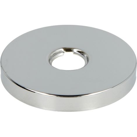 Rosace coulissante design, laiton chromé 80 mm x 1/2 x 10 mm