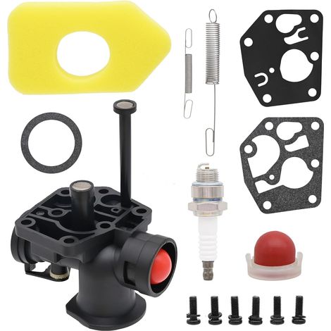 Carburador de Repuesto para Cortacésped y Desbrozadora, Compatible con Referencias 691859 795477, Construcción Robusta – Ideal para Jardinería (1/5)