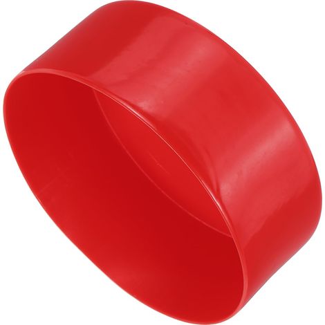 Embout Caoutchouc 130mm Rouge 50mm Hauteur Embouts de Tuyau Ronds en Vinyle, en Plastique, pour Tubes, Clôtures, Poteaux, Meubles, Rampes (1/5)