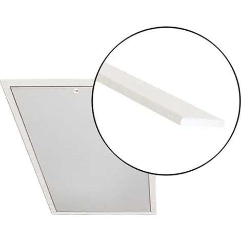 Lattes en bois peint en blanc pour escalier escamotable - LXLW/70x140