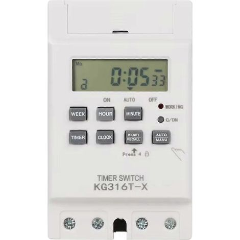 Minuterie 30 A 220 V pour éclairage public, panneaux publicitaires, pompes à eau, module de programmation en cas de coupure de courant 30 A (1/5)