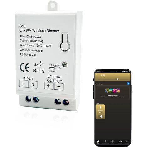 ZigBee 3.0 0-10V LED Dimming Controller support timing, ZigBee 3.0 hub Auto Switch, Echo plus, z2mqtt, for 0-10V 1-10V LED Drives (1/5)