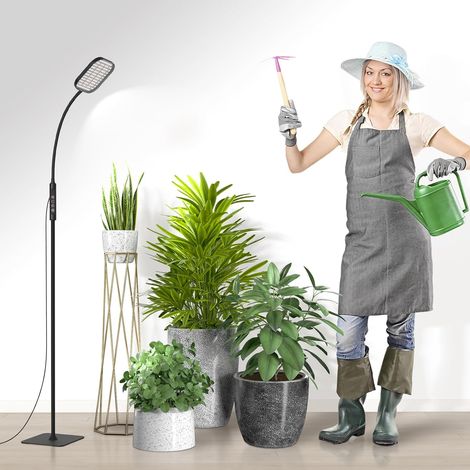 264 LED Plant Light, 10W Full Spectrum Light, 5 Brightness Levels, 3 Heights, 360° Adjustable Neck, Timer, Indoor Plants (1/5)