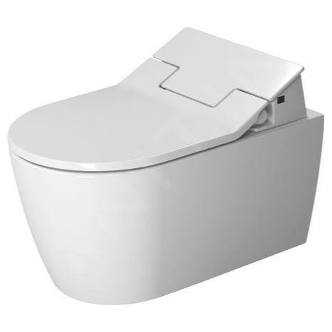 Duravit – Toilette murale sans rebord 370x570mm – Lavage à grande eau – Siège SensoWash Slim inclus – Raccords cachés (1/5)
