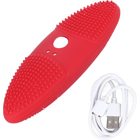 Nettoyeur de Légumes Ultrasonique 3 Niveaux, Recharge USB, Vibrations Haute Fréquence, Double Onde, Rouge