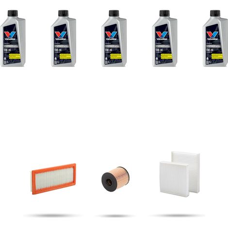 Kit tagliando 3 FILTRI e 5L OLIO compatibile con Citroen Ds3 1.6 Thp 121kw dal 2014 (1/5)
