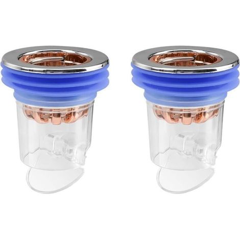 Valve anti-odeur, 2 pièces bouchon de douche anti-odeur, bouchon de douche anti-odeur pour sol de douche, noyau désodorisant pour balcon, siphon de sol de cuisine et de salle de bain (1/4)
