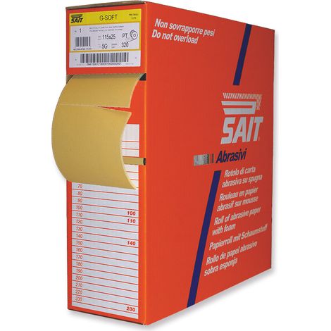 Carta Abrasiva Ri Saitac Sof 5G Mm 115 x 25 M Grana 280 Sait