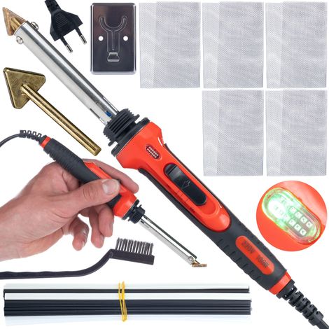 Rosfix Set Fer à Souder Plastique Red Odysseya RRO100W – 100W, 400–600°C Pour PP, PE, ABS, PVC Grotte, Socle, Filets Réparation Plastique Outil Thermique (1/5)