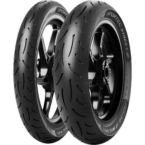 Neumático Metzeler Sportec Street 2 100/80-14 100/80-14 25/2024 Delantero/Trasero