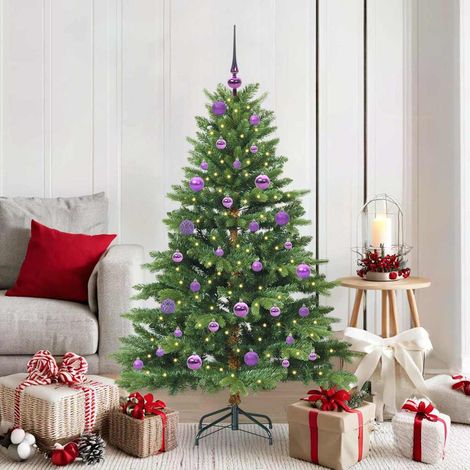 Árbol de Navidad artificial con 150 LED Verde 150 cm PE y PVC