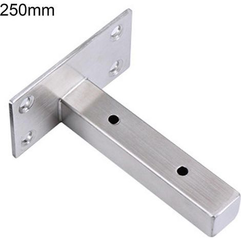 Robuste, T-förmige Wandhalterung aus Edelstahl, 1 Stück, für Wandregale, platzsparend. – 250 mm (1/5)