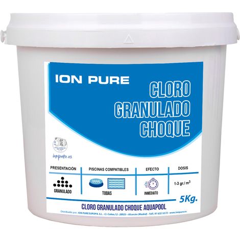 Cloro granulado de choque - 5 kg