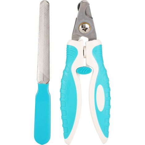 Coupe-Ongles Métallique Pour Chien Et Chat - Tête Incurvée Avec Lime Intégrée - Kit De Soin Pour Animaux Domestiques - 1 Pièce (1/5)