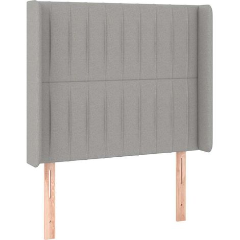 Maison Exclusive - Testiera ad Orecchio Grigio Chiaro 103x16x118/128 cm in Tessuto (1/5)