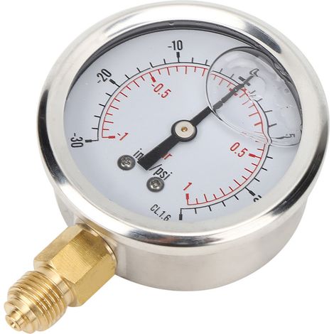 Manomètre à vide axial à bain d'huile TSPGGZ60Z41bar 1/4BSP Y60 (1/5)