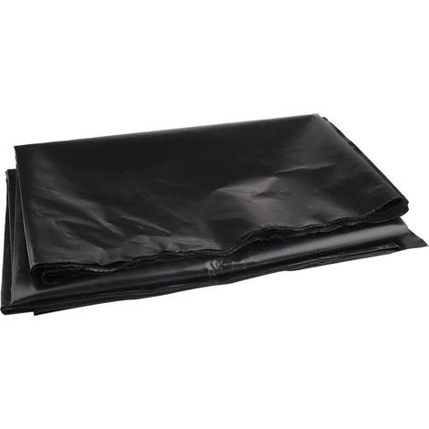 EASYCOMFORT Bâche de bassin 3m x 3m bâche de bassin noire pour bassins à poissons, ruisseaux, fontaines et jardins d'eau (2 × 3 m) (1/5)