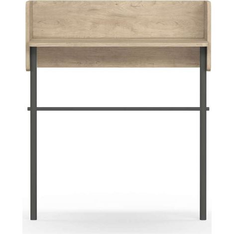Recibidor modelo 789 acabado roble/grafito, 97 cm (alto) x 80 cm (ancho) x 30 cm (prof.) (1/3)