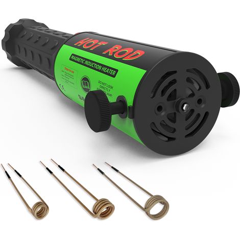 Chauffe-induction Solary vert pour retrait de boulons, kit de chauffe-induction magnétique 1100W 220V pour enlever les vis rouillées, outil de retrait d’écrous avec 3 bobines, chauffages CVC et access (1/5)