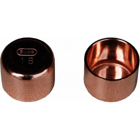 FPLUS tapon hembra cobre de 15 , Tapón cobre hembra para soldar a tubo de cobre.