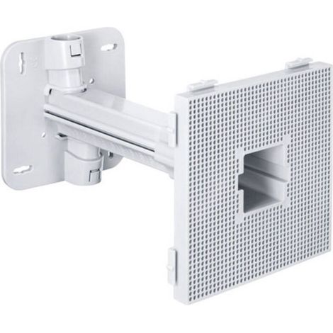 Support télescopique 120 mm x 120 mm pour isolation extérieure – Fixation à vis sans cheville – Charge maximale 50N – Compatible luminaires et détecteurs (1/4)