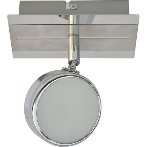 Faretto parete/soffitto Italux Naim LED 5W cromato bianco