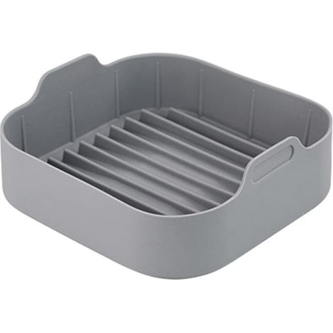 Tapis silicone carré friteuse air, accessoire cuisson réutilisable antiadhésif (1/5)