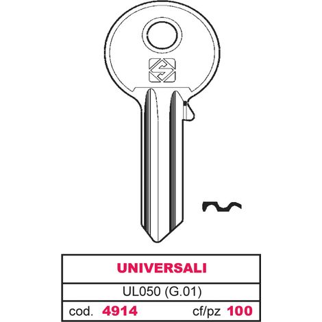 Silca CHIAVE ASC UL050 (G.VAB 0) UNIVERSALE 100.00 pz