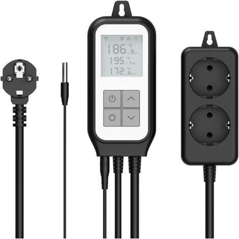 WiFi smart switch digital temperature thermostat power outlet heating cooling mode aquarium brewing home smart life control (1/5)