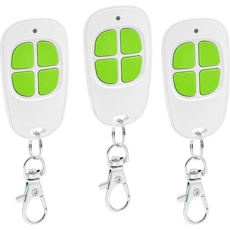 Telecommande Portail, 433,92 MHz Télécommande, 4 canaux Bip Portail Porte De Garage (Lot de 3) (1/5)