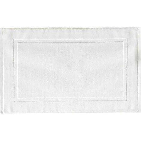 Serviette de sol blanche d'hôtel en jacquard de coton et serviette de sol épaisse, tapis de sol de salle de bain SPA (1/5)