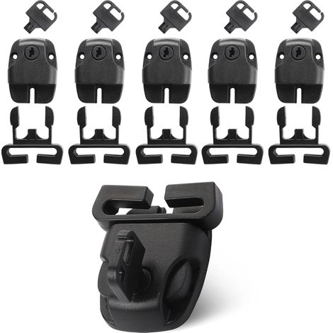 Lot de 8 clips de rechange pour couverture de spa avec clés et boucle coulissante, accessoires de quincaillerie (1/5)