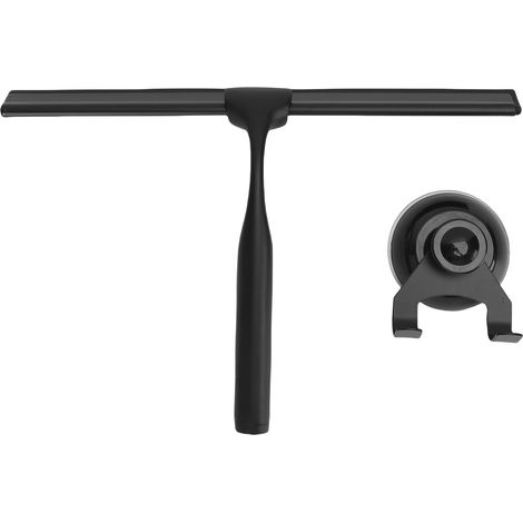 Balai Vitre Inox Multifunction avec Crochet pour Salle de Bain - Effacage Rapide sans Traces (248g) (1/5)