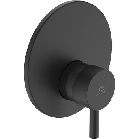 Ideal Standard - Ceraline, Miscelatore monocomando per vasca o doccia ad incasso, Una via, Nero Seta (1/4)