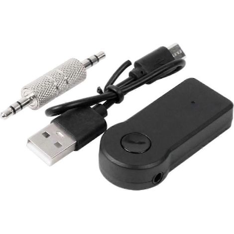 Lanceur compatible Bluetooth avec microphone intégré, prise jack 3,5 mm, récepteur et émetteur audio, kit mains libres sans fil simple WHBYV (1/4)