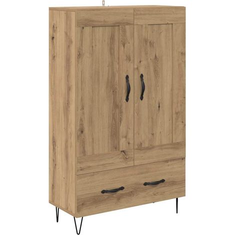 Maison Exclusive - Credenza con cassetto Rovere artigianale 69,5 x 31 x 115 cm