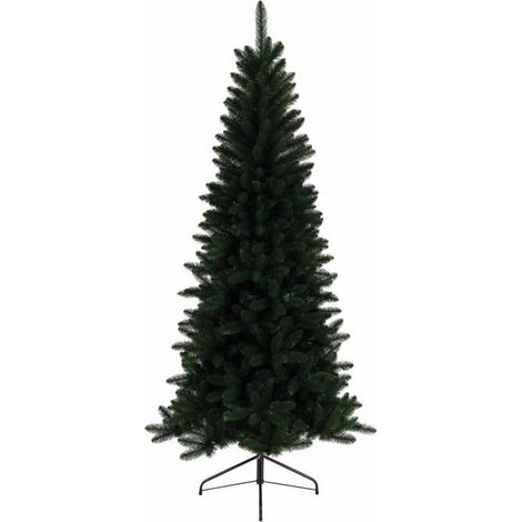 Everlands Albero di Natale Slim 180 cm Verde - con Piedi in Metallo (1/5)
