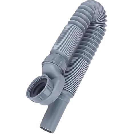 Tuyau d'évacuation de baignoire et douche, profil bas de 3,8 cm, tuyau de vidange flexible pour baignoire et douche (1/5)