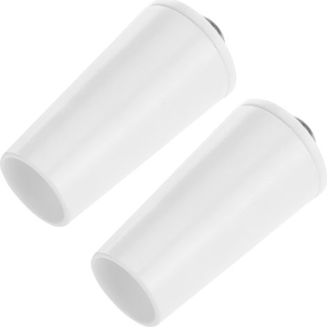 Arrêts de volets 40mm – Butée aveugle en plastique blanc – Kit de 2 pièces pour volets roulants – Dimensions 22x22x40mm – Primematik