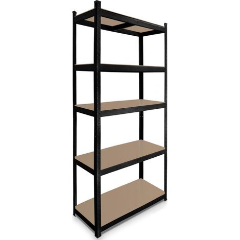 Lagerregal 180 x 90 x 40 cm Traglast 875 kg Schwerlastregal pulverbeschichtet anthrazit (1/2)