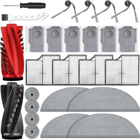 Pack 26 Accessoires - Roborock Saros 10 - Brosses, Sacs, Chiffons, Filtres (1/5)
