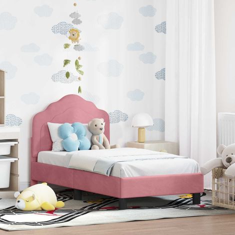 Struttura letto per bambini con testata Rosa 70 x 140 cm vidaXL