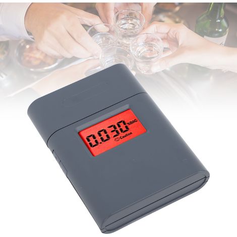 Alcoholímetro hermético y calibrado con pantalla LCD para conductores – Funciona con pilas (AAA), prueba de soplo con 5 boquillas y función de apagado automático. (1/5)