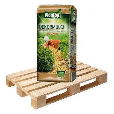 PLANTOP Dekor-Mulch natur, Körnung 10-40mm, 50 Ltr (1/3)