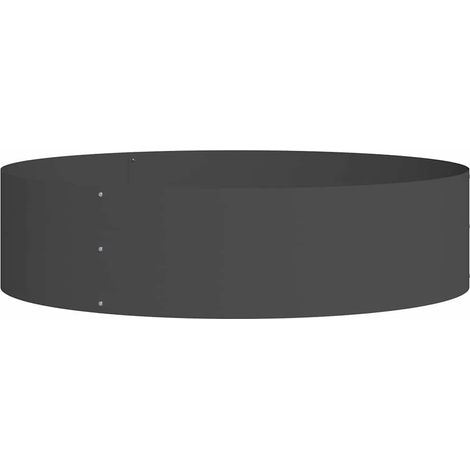 Maison Exclusive - Pflanzenring Schwarz 80 x 80 x 20 cm Kaltgewal
