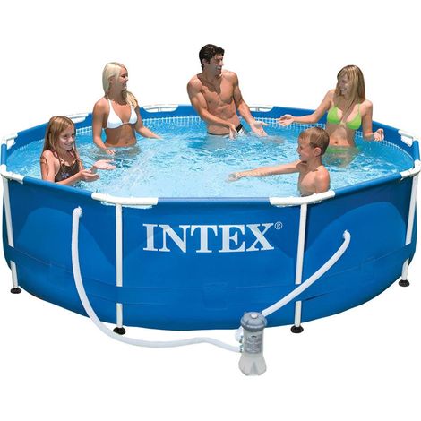 Piscine tubulaire Intex Metal Frame 3,05 x 0,76 m + Épurateur 1 m/h