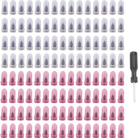 Kit de clous de réparation de pneus, 120 pièces, 60 vis en caoutchouc avec tournevis et boîte de rangement (1/5)